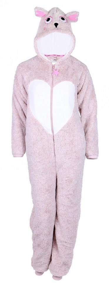 Sarcia.eu Schlafanzug Beigefarbiges einteiliges Pyjama Eule L von Sarcia.eu