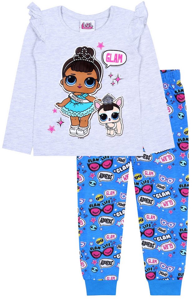 Sarcia.eu Schlafanzug Blau-graues Pyjama/Schlafanzug für Mädchen LOL Surprise 3 Jahre von Sarcia.eu