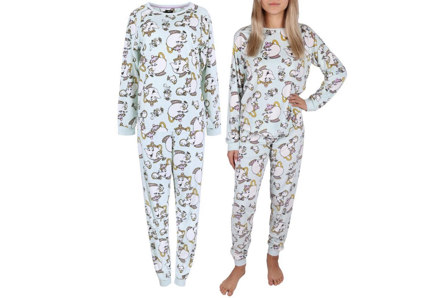 Sarcia.eu Schlafanzug DISNEY Die Schöne & das Biest, Pyjama für Damen S von Sarcia.eu