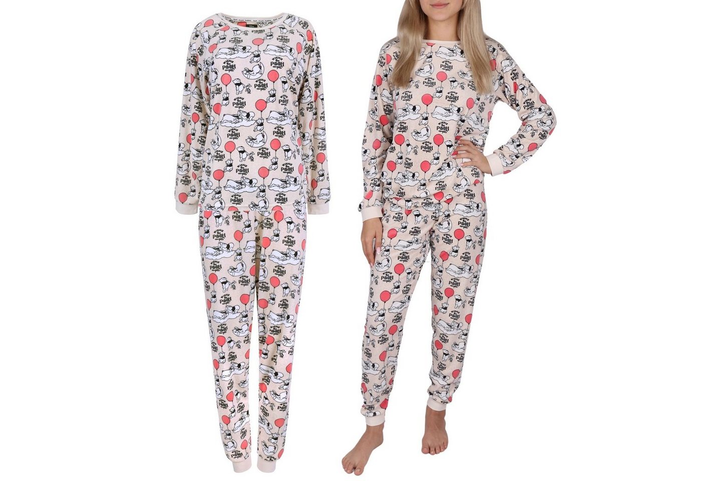 Sarcia.eu Schlafanzug DISNEY Pu der Bär Pyjama/Schlafanzug, zweiteilig, für Damen L von Sarcia.eu