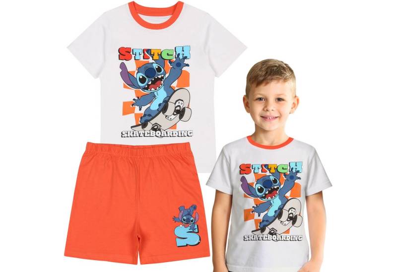 Sarcia.eu Schlafanzug DISNEY Stitch Sommer-Pyjama für Jungen, kurzarm, 100% Baumwolle von Sarcia.eu