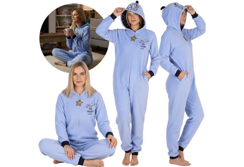 Sarcia.eu Schlafanzug Disney Aladdin EINTEILIGER Damenpyjama, WARMER Overall mit Kapuze von Sarcia.eu