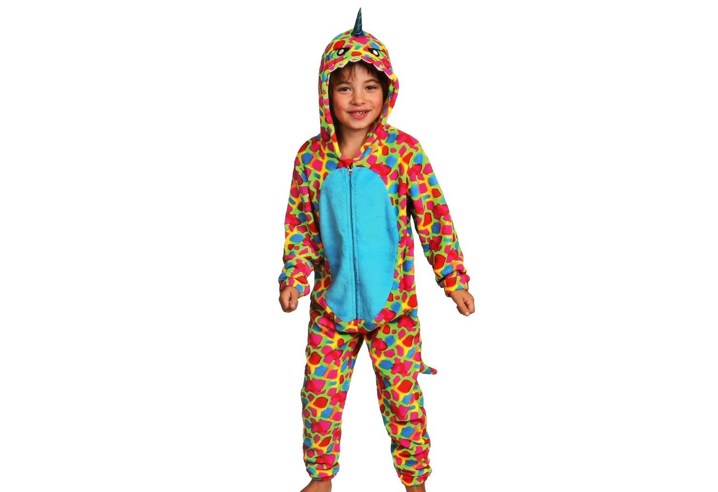 Sarcia.eu Schlafanzug Drache Kinder-Onesie mit Kapuze, Einteiler aus Fleece 3-4 Jahre von Sarcia.eu