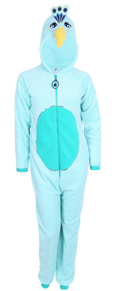 Sarcia.eu Schlafanzug Einteiliger Pyjama Seladongrün Pfau M von Sarcia.eu