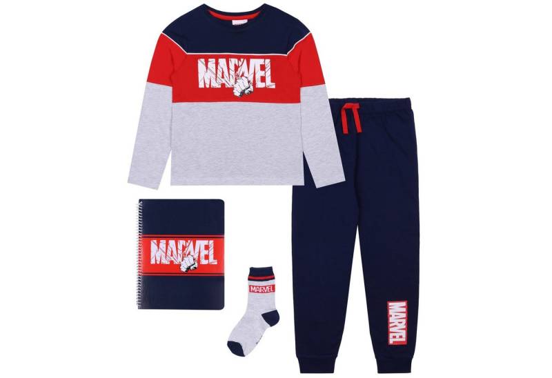 Sarcia.eu Schlafanzug Geschenkset mit Pyjama und Notizbuch für Jungen MARVEL 11-12 Jahre von Sarcia.eu