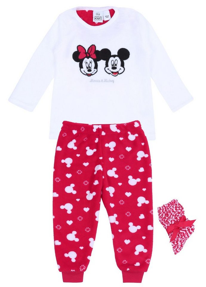 Sarcia.eu Schlafanzug Geschenkset: Pyjama + Socken Mickey und Minnie Maus DISNEY 3-4 Jahre von Sarcia.eu