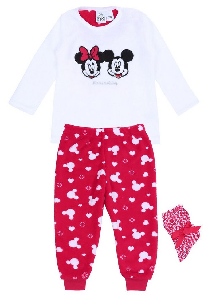 Sarcia.eu Schlafanzug Geschenkset: Pyjama + Socken Mickey und Minnie Maus DISNEY 4-5 Jahre von Sarcia.eu
