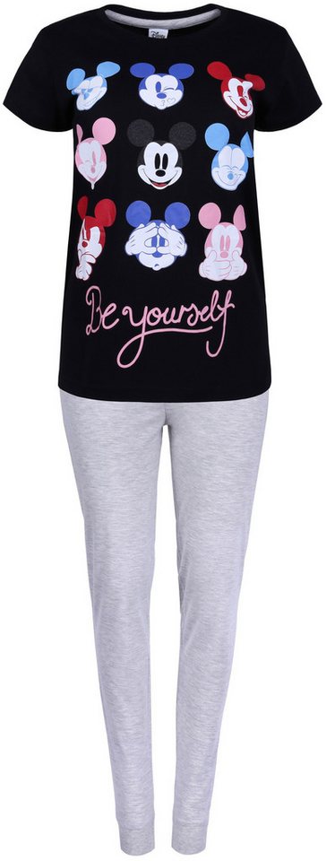 Sarcia.eu Schlafanzug Grau-schwarzes Pyjama Schlafanzug für Damen Minnie Mouse DISNEY S von Sarcia.eu