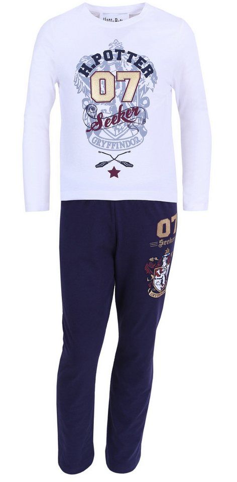 Sarcia.eu Schlafanzug Gryffindor HARRY POTTER Jungen Pyjama Nachtwäsche 2tlg. 7-8 Jahre von Sarcia.eu