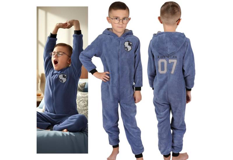 Sarcia.eu Schlafanzug Harry Potter Ravenclaw Kinder Onesie, warmer Fleece-Schlafanzug von Sarcia.eu