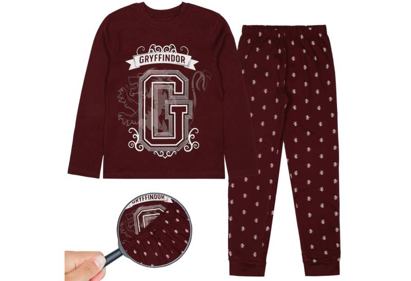 Sarcia.eu Schlafanzug Harry Potter Gryffindor Zweiteiliger Pyjama für Jungen, 134-140 cm von Sarcia.eu