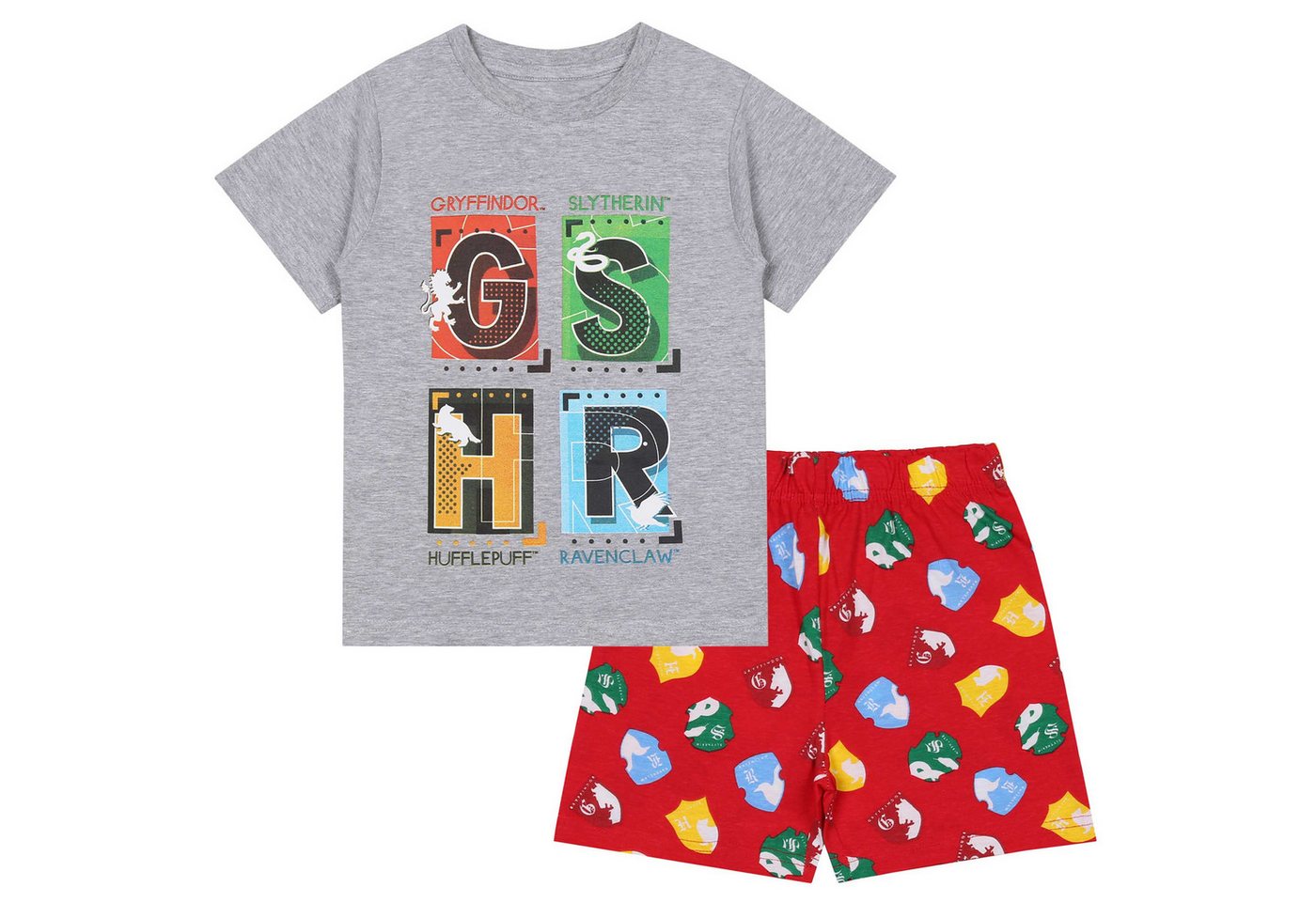 Sarcia.eu Schlafanzug Harry Potter Kurzärmeliger Pyjama für Jungen, grau-rot, 110 cm Sarcia.eu Schlafanzug Harry Potter Kurzärmeliger Pyjama für Jungen, grau-rot, 110 cm von Sarcia.eu