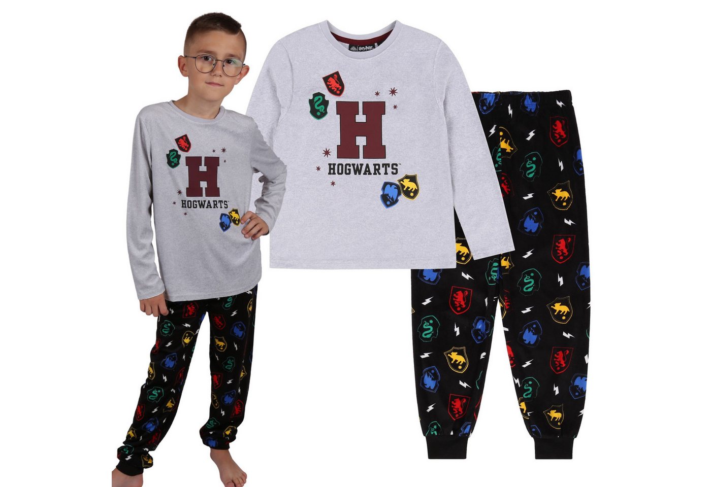 Sarcia.eu Schlafanzug Harry Potter Pyjama/Schlafanzug grau-schwarz, langärmelig 5-6 Jahre von Sarcia.eu