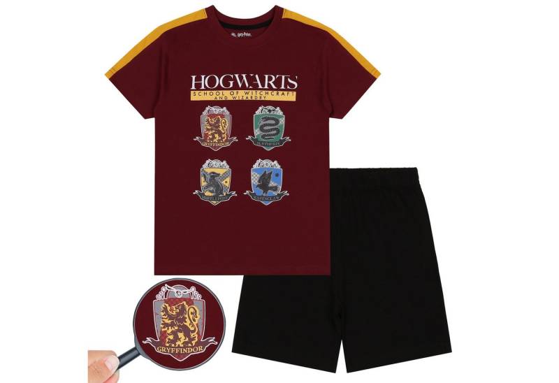 Sarcia.eu Schlafanzug Harry Potter Jungen Schlafanzug kurze Hose weiß-kastanienbraun 116 cm von Sarcia.eu