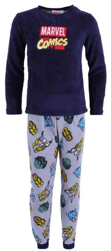Sarcia.eu Schlafanzug Marineblauer-grauer Pyjama MARVEL COMICS 8-9 Jahre, 134 von Sarcia.eu