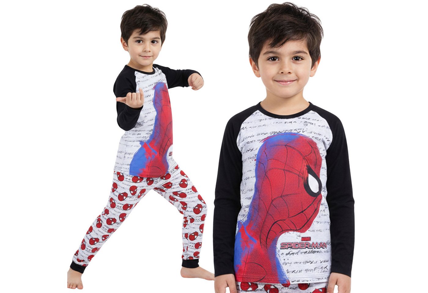 Sarcia.eu Schlafanzug Marvel Spider-Man Jungen Schlafanzug aus Baumwolle mit langen Ärmeln von Sarcia.eu