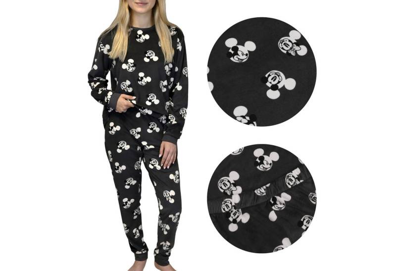 Sarcia.eu Schlafanzug Mickey Mouse Graphit Damen Schlafanzug mit langen Ärmeln plus size 4XL von Sarcia.eu