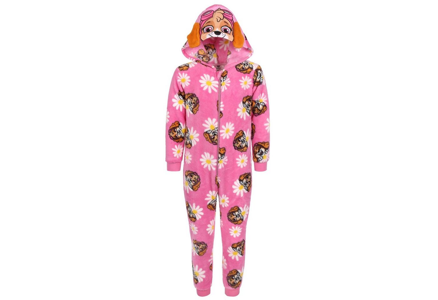 Sarcia.eu Schlafanzug Paw Patrol Skye - Rosa Kinder Fleece-Einteiler mit Kapuze, 3-4 Jahre von Sarcia.eu