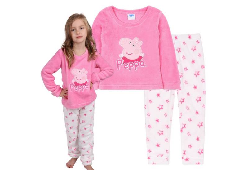 Sarcia.eu Schlafanzug Peppa Pig Peppa Wutz Schlafanzug für Mädchen, pink-weiß 6-8 Jahre von Sarcia.eu