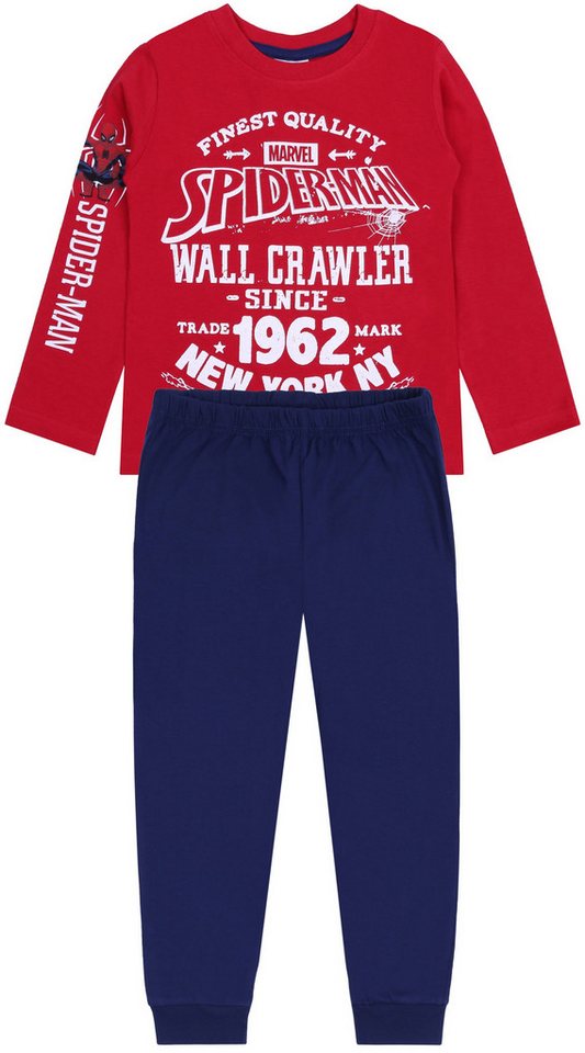 Sarcia.eu Schlafanzug Rot-dunkelblaues, zweiteiliges Pyjama Spiderman MARVEL 3-4 Jahre von Sarcia.eu