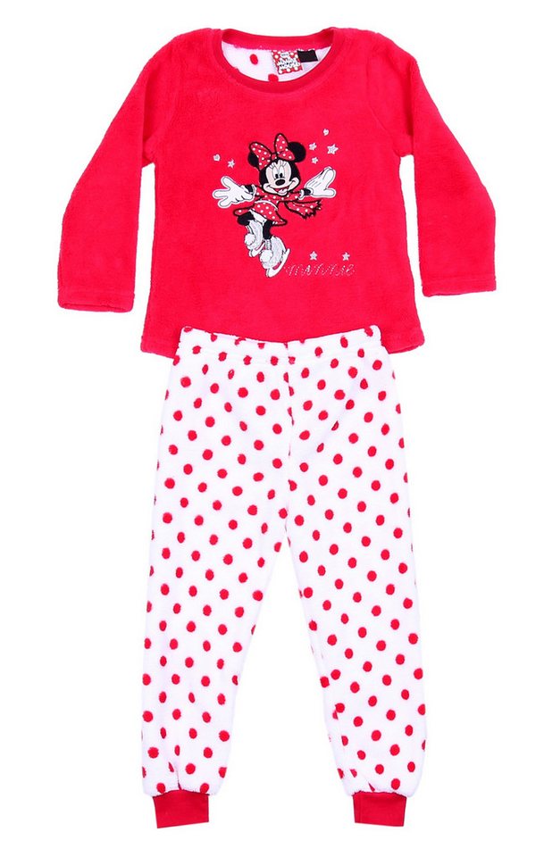 Sarcia.eu Schlafanzug Rot-weißes Disney's Minnie-Mouse-Pyjama 2-3 Jahre von Sarcia.eu