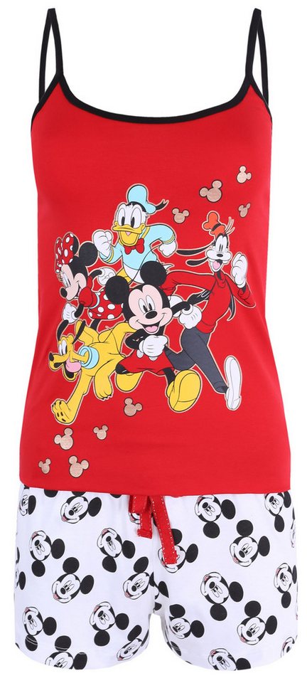 Sarcia.eu Schlafanzug Rot-weißes zweiteiliges Schlafanzug für Damen Mickey Maus DISNEY S von Sarcia.eu