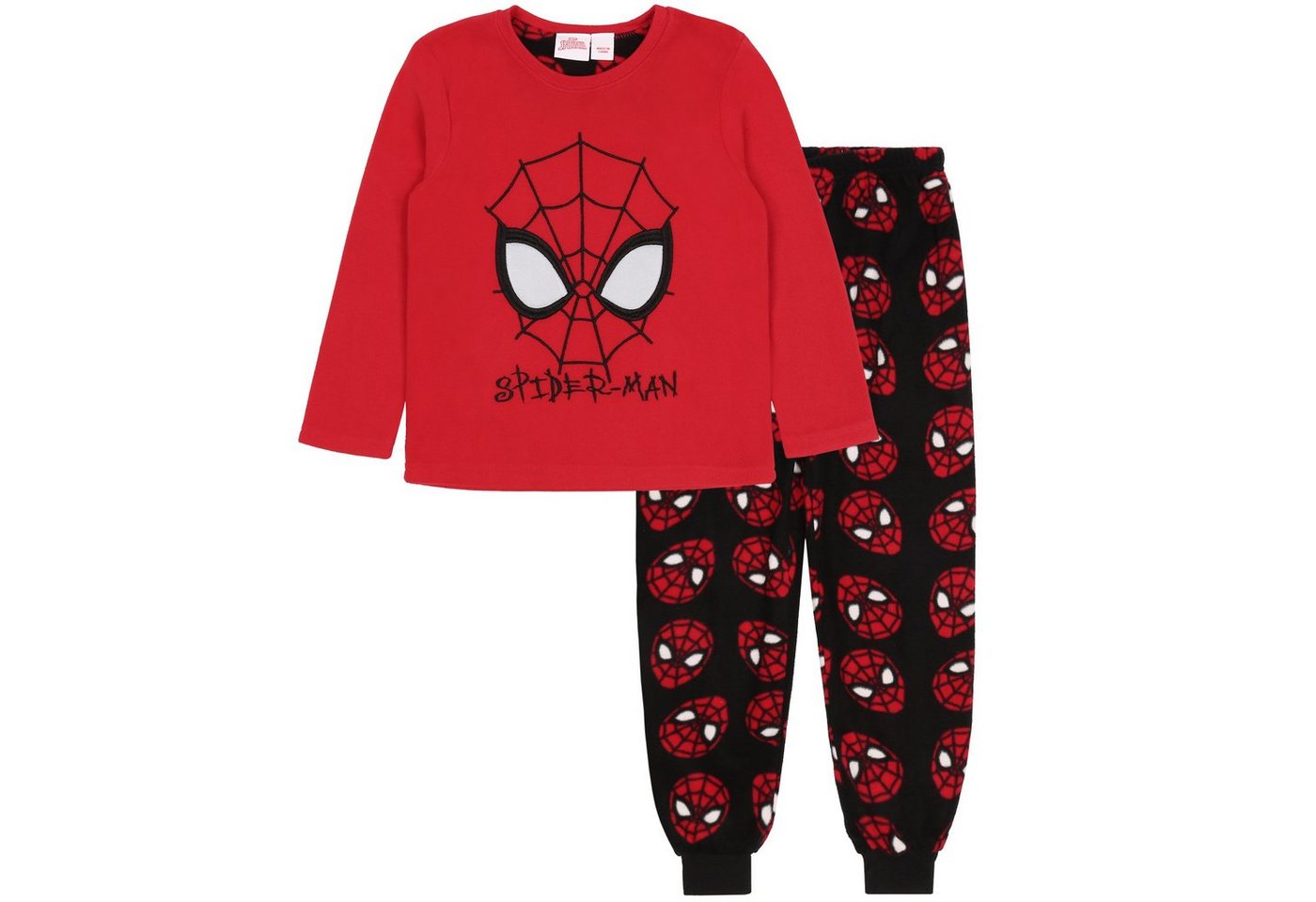 Sarcia.eu Schlafanzug Schwarz-rotes Vliespyjama/Schlafanzug SPIDER-MAN Marvel 18-24 Monate von Sarcia.eu