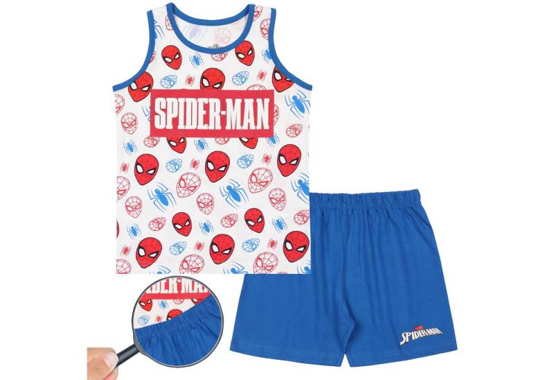 Sarcia.eu Schlafanzug Spider-Man Zweiteiliger,trägerloser Jungen Schlafanzug, blau 116 von Sarcia.eu