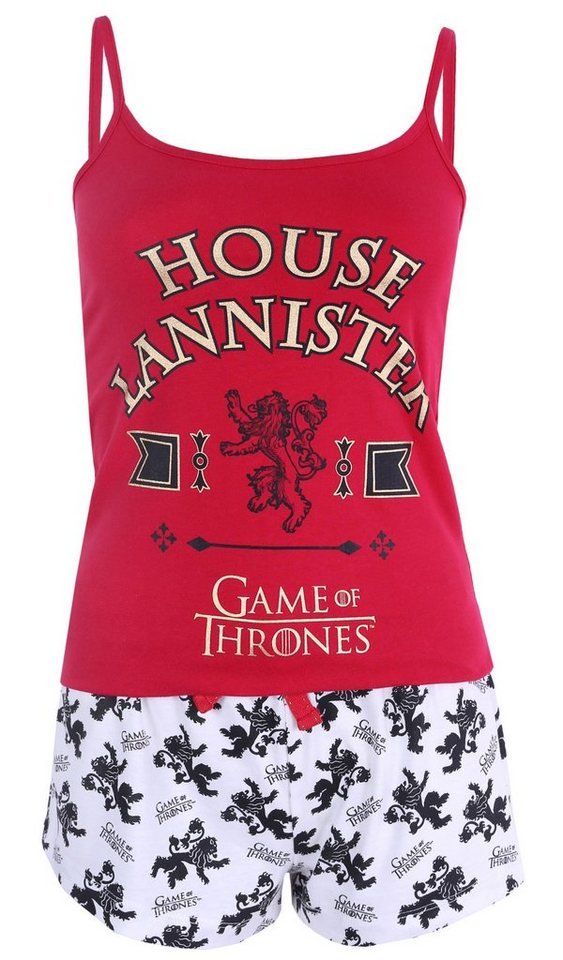 Sarcia.eu Schlafanzug Weiß-roter Schlafanzug/Pyjama Lannister Game of Thrones XS von Sarcia.eu