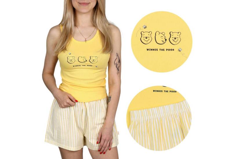 Sarcia.eu Schlafanzug Winnie the Pooh Disney Damen Kurzarm-Pyjama aus Baumwolle, XL von Sarcia.eu