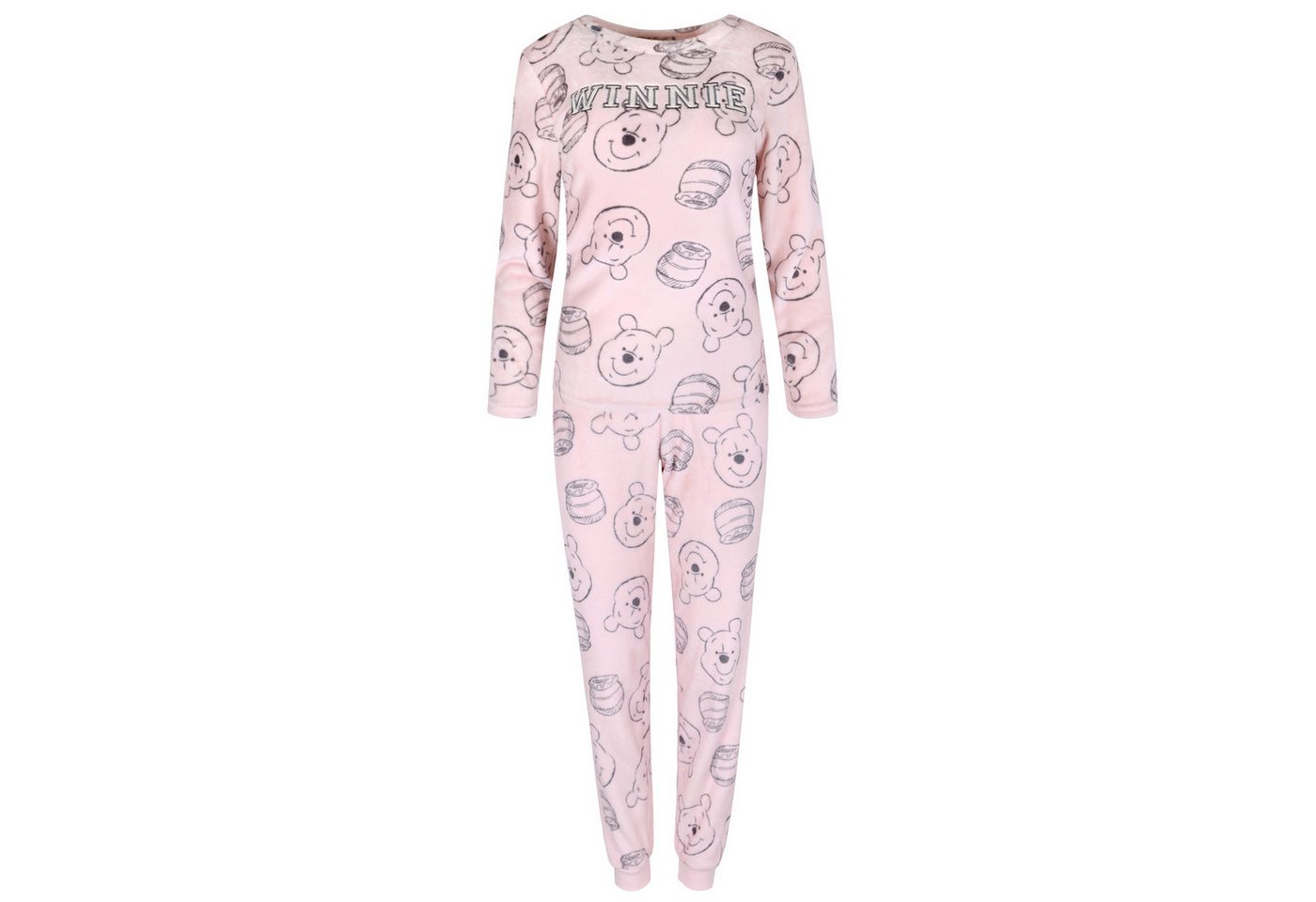 Sarcia.eu Schlafanzug Winnie the Pooh Disney Pink Damen Schlafanzug, Fleece-Pyjama XXS von Sarcia.eu