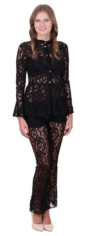 Sarcia.eu Schlaghose John Zack schwarze Schlaghose aus Spitze M von Sarcia.eu