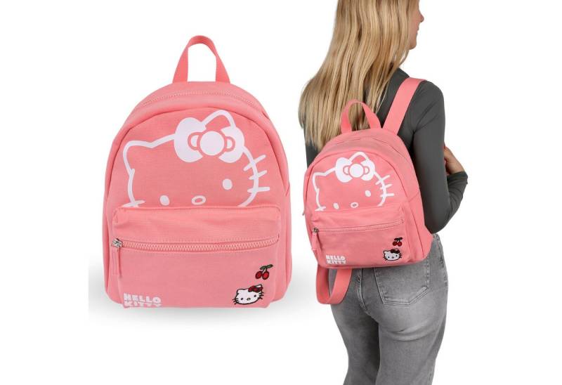 Sarcia.eu Schulrucksack Hello Kitty Rosa Damen Stoff Schule Rucksack 29x26x14cm von Sarcia.eu