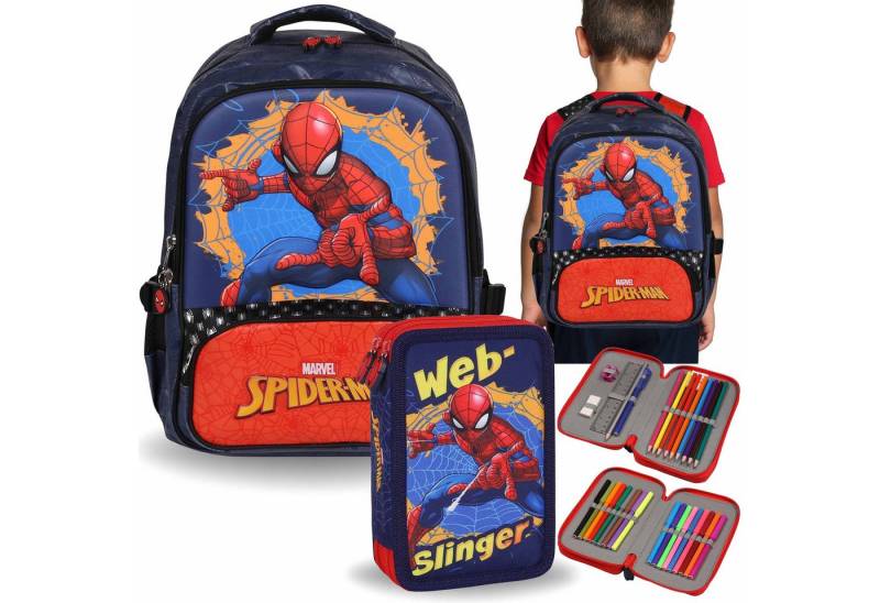 Sarcia.eu Schulrucksack MARVEL Spider-Man Schulset für Jungen: Rucksack + Federtasche (2-tlg) von Sarcia.eu