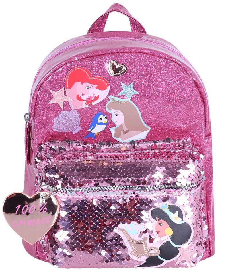 Sarcia.eu Schulrucksack Rosa, glitzernder Rucksack mit DISNEY Princess von Sarcia.eu