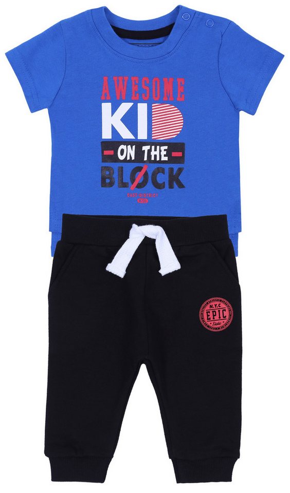 Sarcia.eu Shirt & Hose Jogging-Set: blaues T-Shirt + Hose 6-9 Monate von Sarcia.eu