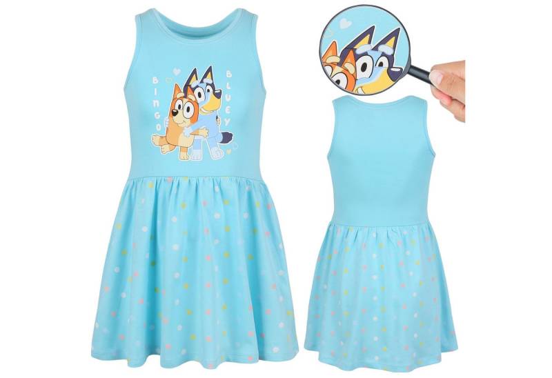 Sarcia.eu Sommerkleid Bluey Bingo Kleid für Mädchen, ärmellos, Sommer, 100% Baumwolle von Sarcia.eu