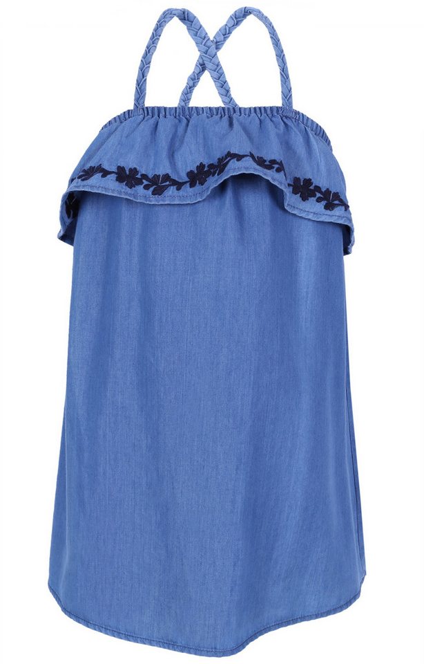 Sarcia.eu Sommerkleid Jeanskleid mit dunkelblauer Stickerei 7-8 Jahre von Sarcia.eu