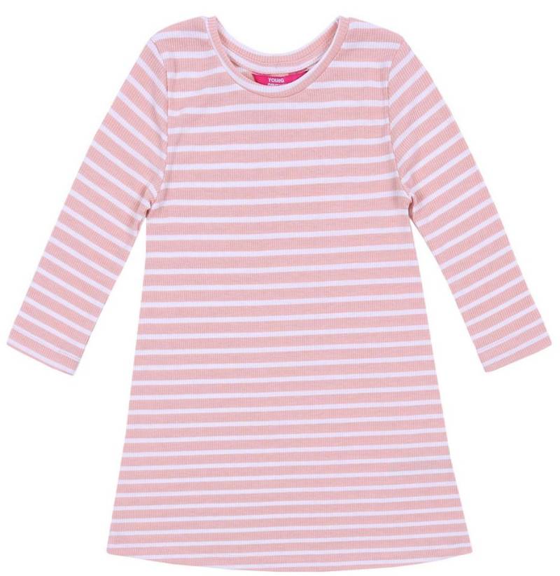 Sarcia.eu Sommerkleid LachsFarvbenes zförmiges Kleid mit weißen Streifen 6-7 Jahre von Sarcia.eu