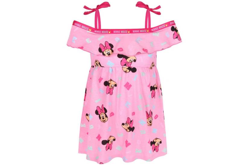 Sarcia.eu Sommerkleid Pinkes Mädchenkleid Sommerkleid kurze Ärmel, Minnie Maus 7 Jahre von Sarcia.eu