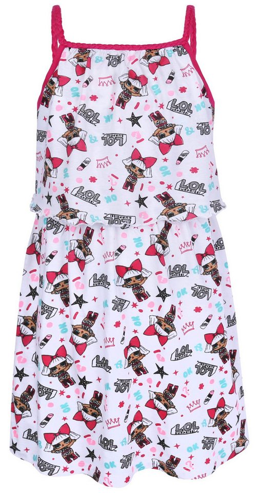 Sarcia.eu Sommerkleid Weißes Mädchenkleid Sommerkleid mit Motiv LOL SURPRISE 2 Jahre von Sarcia.eu