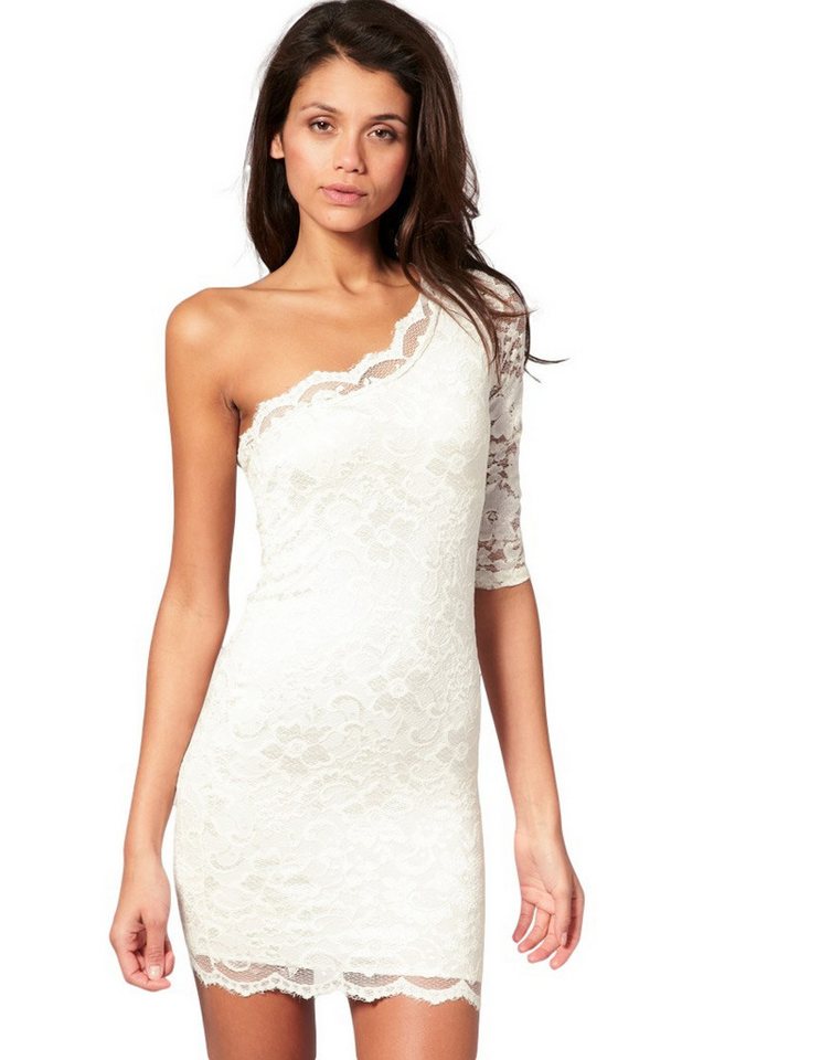 Sarcia.eu Spitzenkleid Cremefarbenes Kleid aus Spitze John Zack XXL von Sarcia.eu