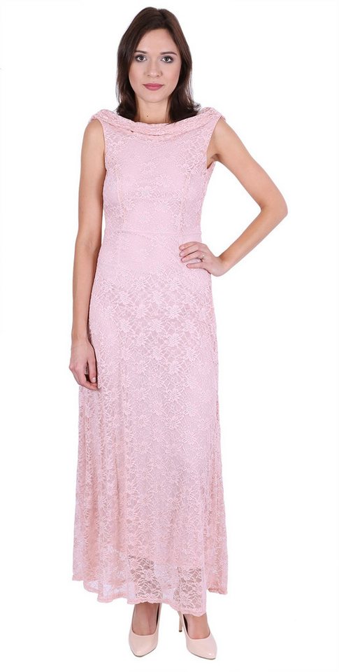 Sarcia.eu Spitzenkleid John Zack Pinkes Maxikleid aus Spitze S von Sarcia.eu