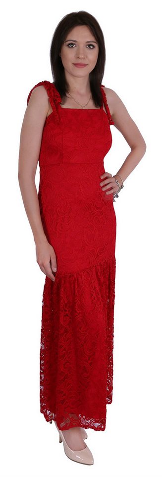 Sarcia.eu Spitzenkleid John Zack Rotes Maxikleid aus Spitze M von Sarcia.eu
