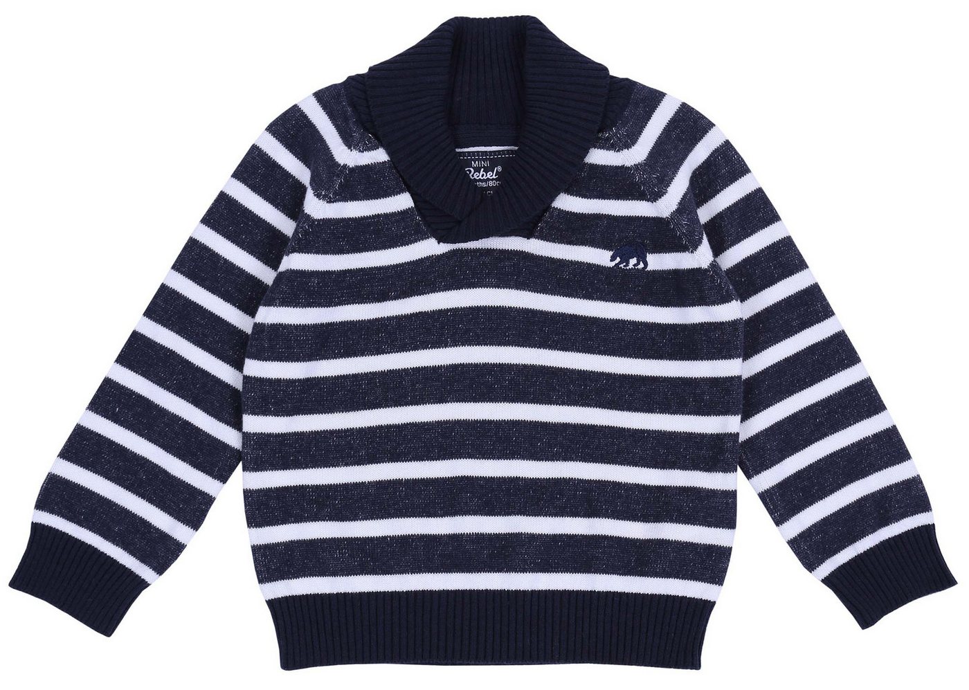 Sarcia.eu Streifenpullover Dunkelblau-weißer Pullover 9-12 Monate Sarcia.eu Streifenpullover Dunkelblau-weißer Pullover 9-12 Monate von Sarcia.eu