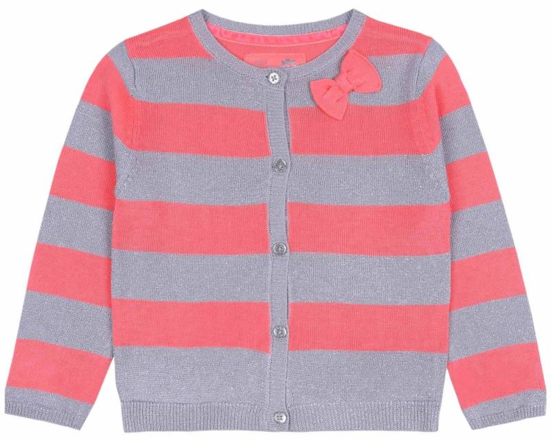 Sarcia.eu Streifenpullover Korallenrot-grauer Pullover YD 9-12 Monate von Sarcia.eu