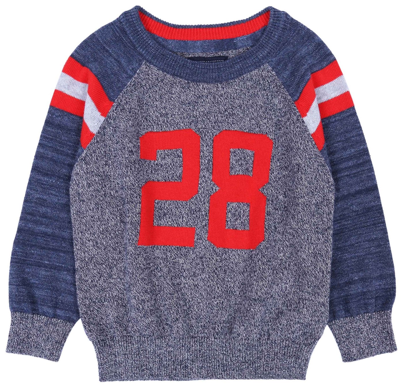 Sarcia.eu Strickpullover Grau-blauer Pullover aus Melangestoff für Jungen 2-3 Jahre von Sarcia.eu