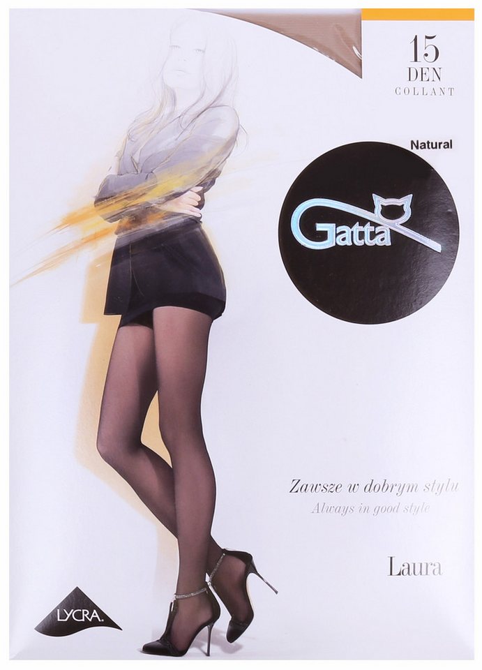 Sarcia.eu Strumpfhose Beigefarbene Strumpfhose Laura Natural 15 DEN GATTA 2-S von Sarcia.eu