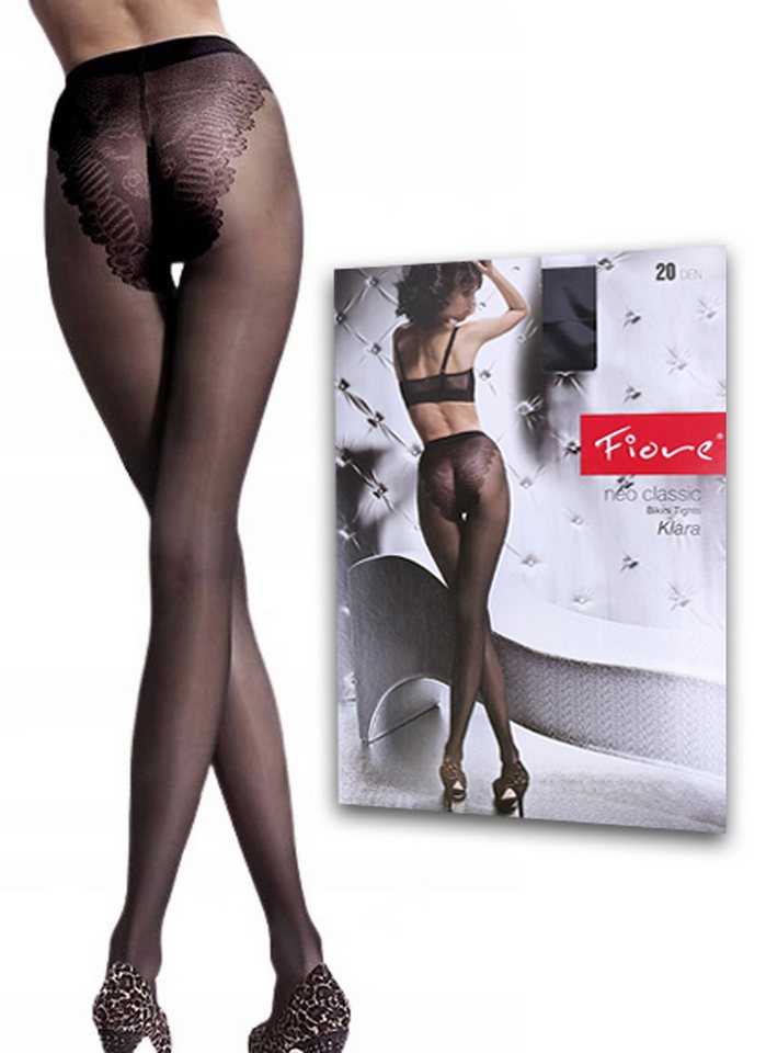 Sarcia.eu Strumpfhose Strumpfhose KLARA mit verziertem Unterhosenteil 20 DEN 3-M von Sarcia.eu