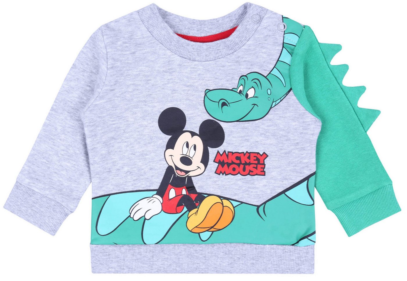 Sarcia.eu Sweatshirt Grau-grünes Mickey Maus Sweatshirt DISNEY 9-12 Monate von Sarcia.eu